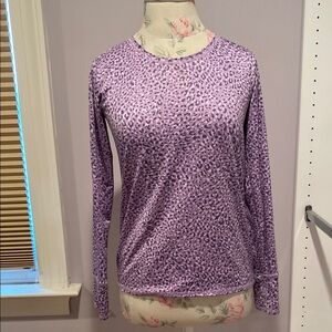 Zella Purple Fitted Long Sleeve Tee
